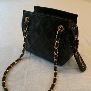 Chanel Vintage Mini Leather Shoulder Bag